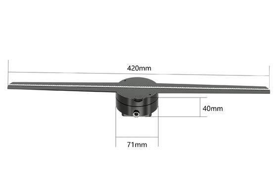 品質  RGB1615 Holographic Led Fan Display 56 65 85cm 8GB Support Splicing 工場